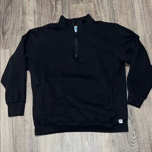 Men's Black Half-Zip Sweater